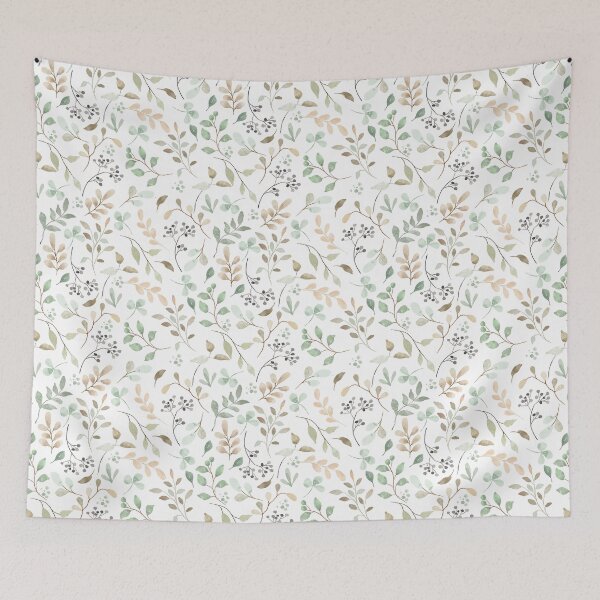 Item preview, Minimalist Floral Pattern – Soft Pastels designed and sold by Meemaart.