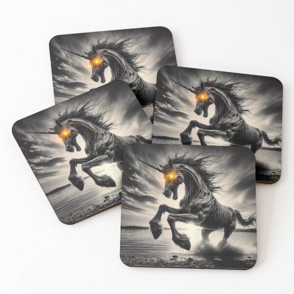 Item preview, Mythical Zombie Unicorn Digital Print 4 designed and sold by FolkloreMacabre.