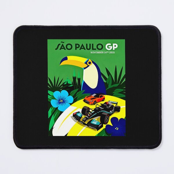 Item preview, Blast from the past F1 Sâo Paulo 2021 vintage poster designed and sold by Helios Be. Lavsh.