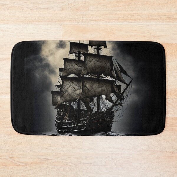 Item preview, Pirate Ship Ghostly Silhouette designed and sold by ShadowAndSlate.