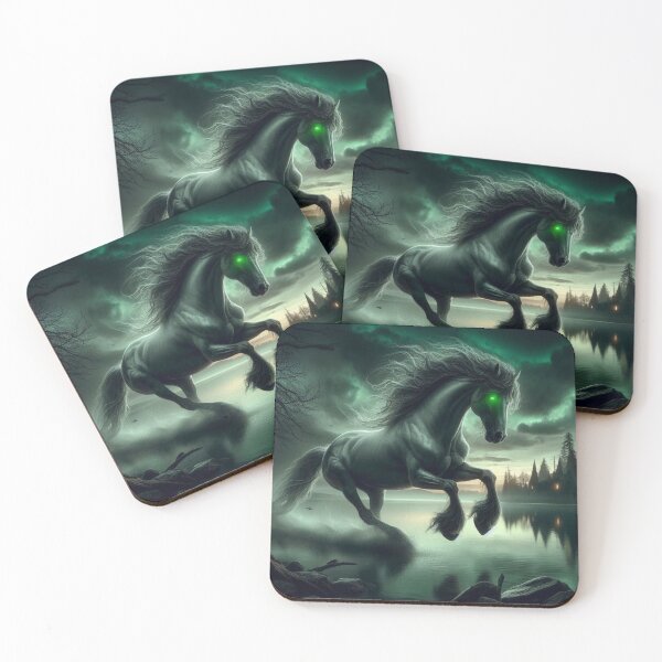 Item preview, Mythical Water Horse Print 7 designed and sold by FolkloreMacabre.