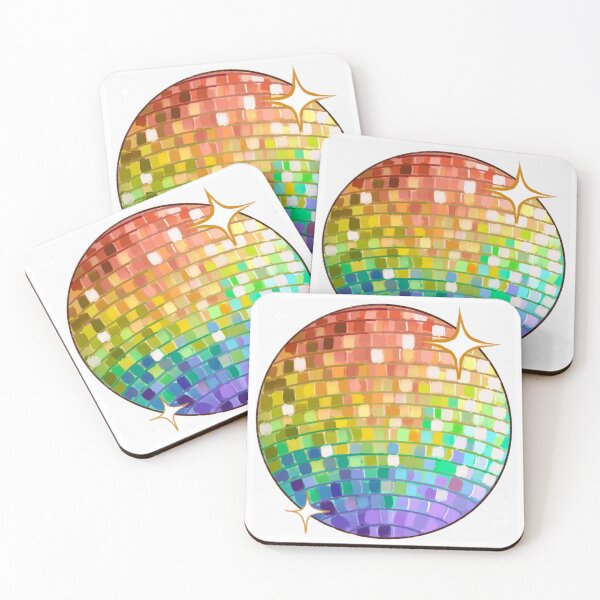 Item preview, Rainbow disco ball designed and sold by LydiaBlackArt.