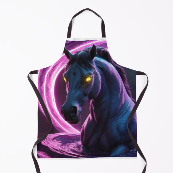 Item preview, Water Horse Purple Vortex Digital Print designed and sold by FolkloreMacabre.