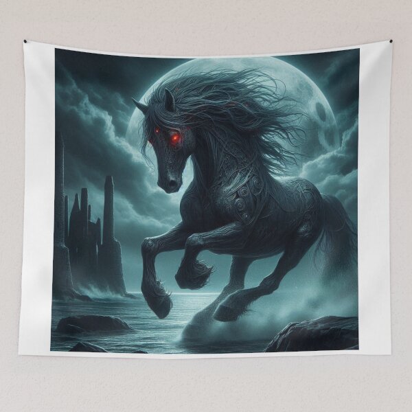 Item preview, Mythical Water Horse Digital Print 1 designed and sold by FolkloreMacabre.