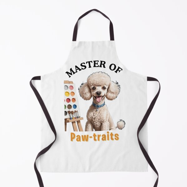 Item preview, Unique Funny Poodle Dog Owner – Painter Cartoon Gift – Whimsical Pet-Themed Artwork – Pet and Owner Humor Cartoons designed and sold by KoraTalks.
