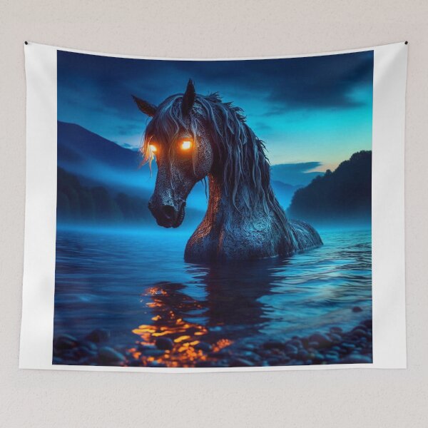 Item preview, Mythical Water Horse Digital Print 2 designed and sold by FolkloreMacabre.