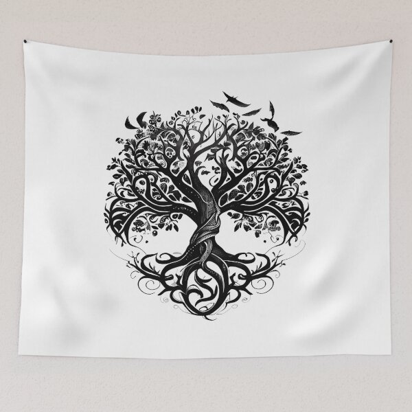 Artikelvorschau, Tribal Tattoo Tree entworfen und verkauft von ShadowAndSlate.