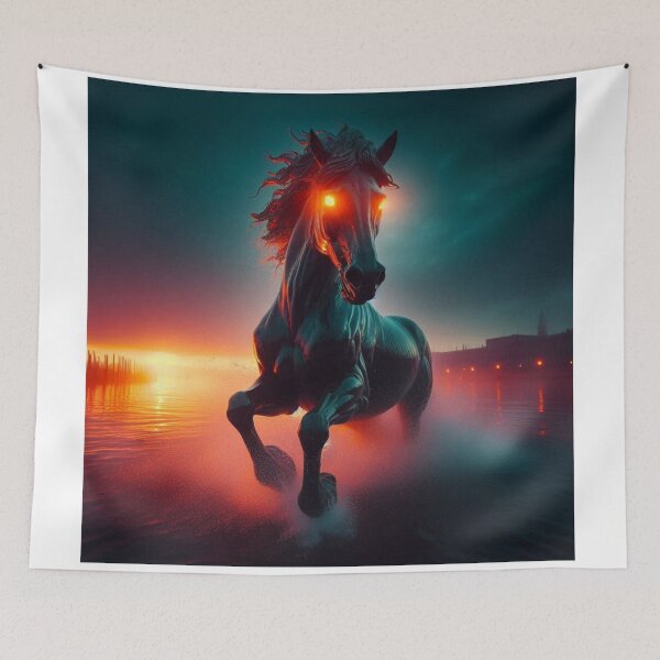 Item preview, Mythical Water Horse Digital Print 3 designed and sold by FolkloreMacabre.