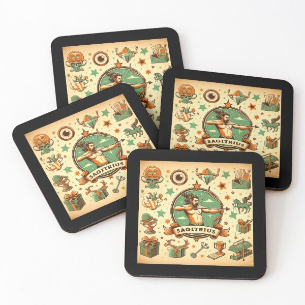Item preview, Sagittarius Vintage – Retro Zodiac Art designed and sold by EuropeanPrints.