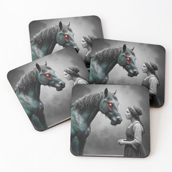 Item preview, An Encounter With a Mythical Irish Water Horse designed and sold by FolkloreMacabre.