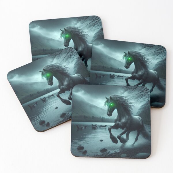 Item preview, Mythical Water Horse Print 5 designed and sold by FolkloreMacabre.