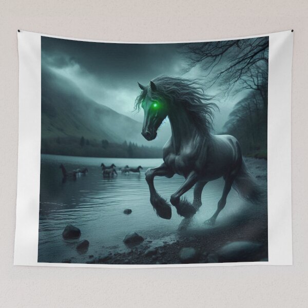 Item preview, Mythical Water Horse Print 5 designed and sold by FolkloreMacabre.