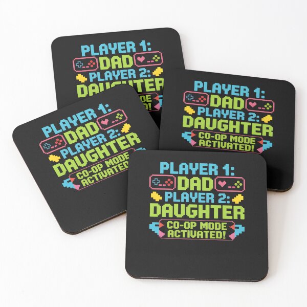 Item preview, Gaming Fathers Day Retro Gamer Dad and Daughter designed and sold by clothesy7.