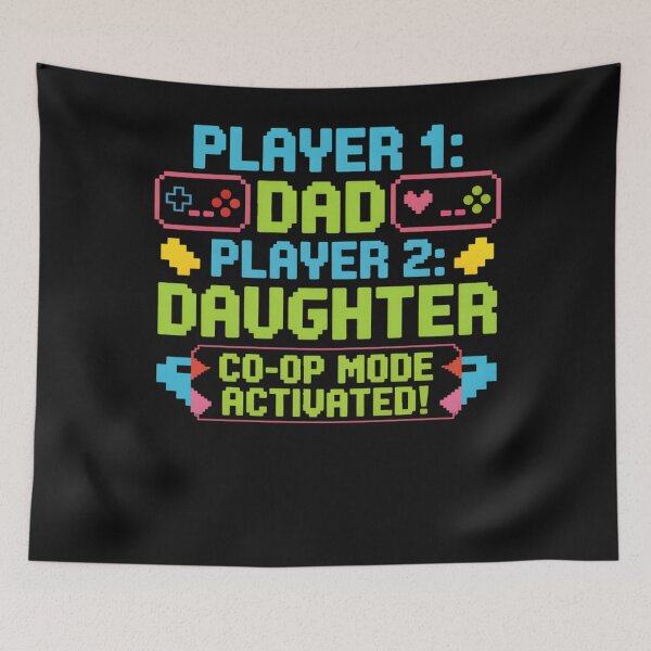 Item preview, Gaming Fathers Day Retro Gamer Dad and Daughter designed and sold by clothesy7.