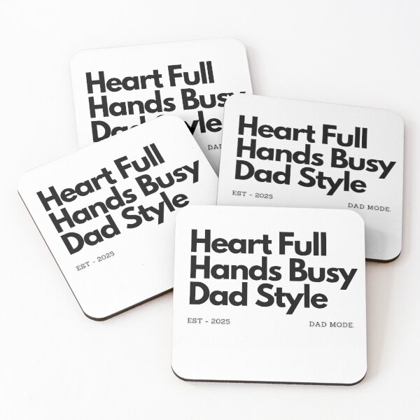 Item preview, Heart Full Hands Busy Dad Style – Fatherhood Gift T-Shirt for Dads designed and sold by azersan.