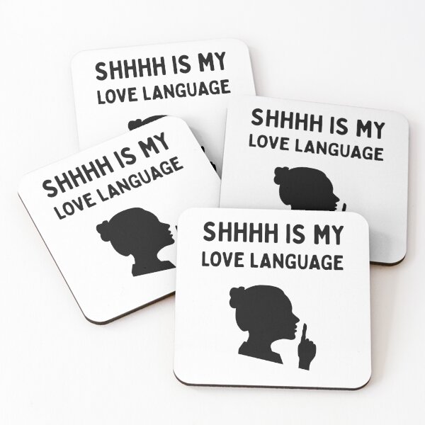 Item preview, Shhh Is My Love Language | Funny Librarian | Book Lover | Reading Humor - Female/Black designed and sold by SabbaticalSteve.