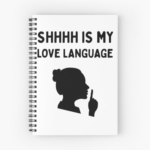 Item preview, Shhh Is My Love Language | Funny Librarian | Book Lover | Reading Humor - Female/Black designed and sold by SabbaticalSteve.