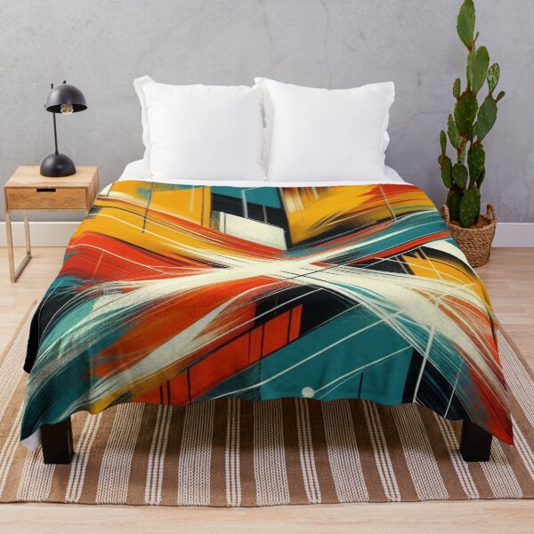 Item preview, Minimalist Acrylic Art in 3 Bold Colors – Modern Abstract Design for Clothing, Home Decor & Accessories designed and sold by knalpot-design.