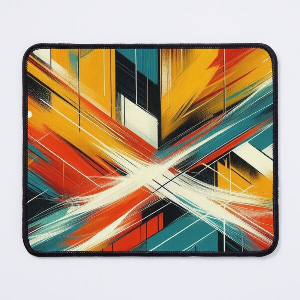 Item preview, Minimalist Acrylic Art in 3 Bold Colors – Modern Abstract Design for Clothing, Home Decor & Accessories designed and sold by knalpot-design.
