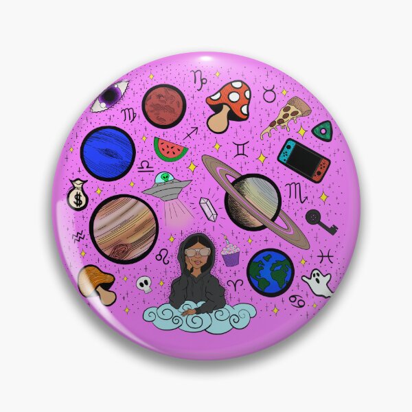 Item preview, Earth to Kyla - Soft Pink designed and sold by Eclectic Soul Art Co..