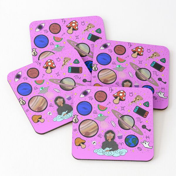 Item preview, Earth to Kyla - Soft Pink designed and sold by Eclectic Soul Art Co..