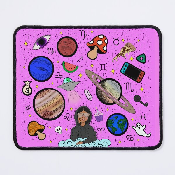Item preview, Earth to Kyla - Soft Pink designed and sold by Eclectic Soul Art Co..