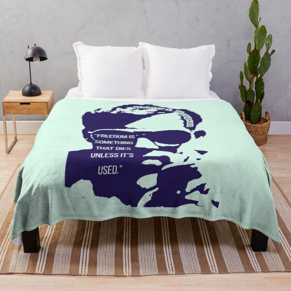 Item preview, Hunter S. Thompson quote: Freedom is something that dies unless it's used. designed and sold by artbleed.