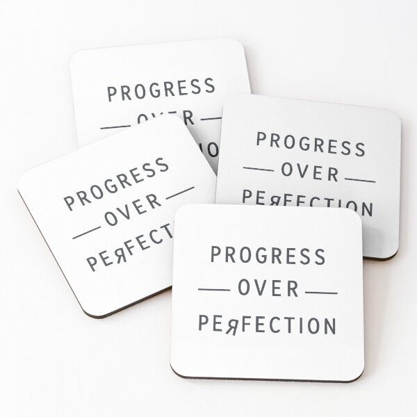 Item preview, Progress Over Perfection – Motivational T-Shirt designed and sold by Mike Draws.