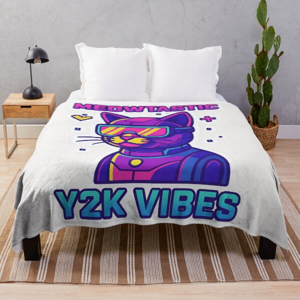 Item preview, Cyber Kitty – Meowtastic Y2K Vibes Sticker designed and sold by CosmicSplendor.