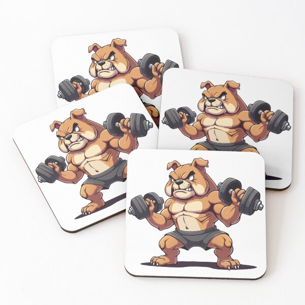 Item preview, Buff Bulldog | Cartoon Strong Gym Dog designed and sold by NovaProArt.