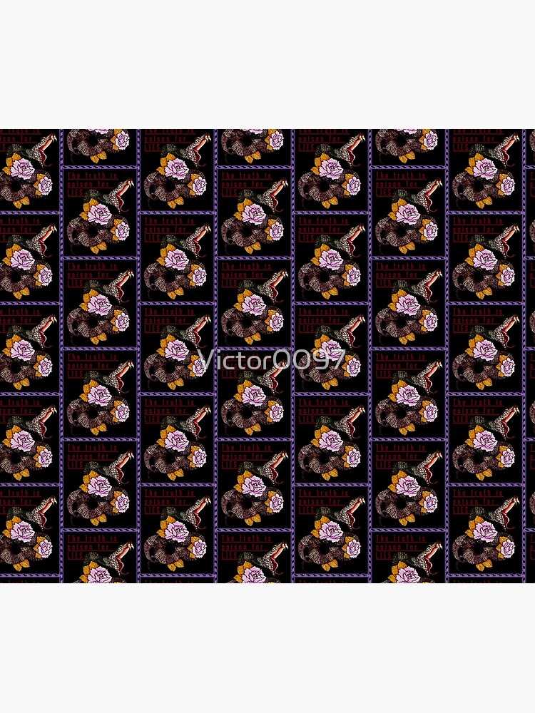 Thumbnail 3 of 3, Tapestry, Snake and Roses designed and sold by Victor0097.