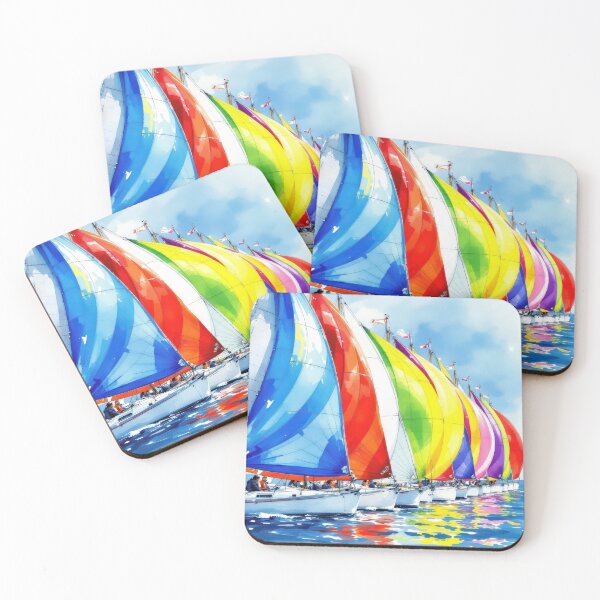 Item preview, Watercolor Sailboat Race designed and sold by Maria Dryfhout.
