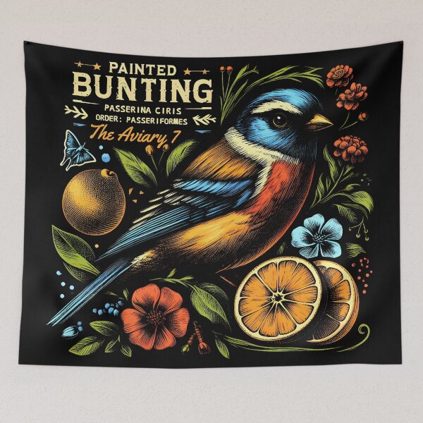 Item preview, Painted Bunting 2 designed and sold by theAVIARY7.
