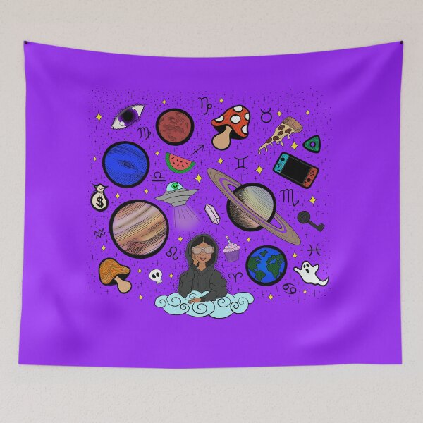 Item preview, Earth to Kyla - Purple designed and sold by Eclectic Soul Art Co..