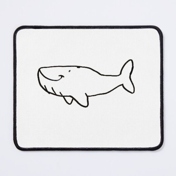 Item preview, badly drawn whale designed and sold by hanakinart.