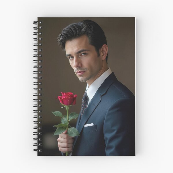 Item preview, Charming Man With Red Rose designed and sold by Maria Dryfhout.