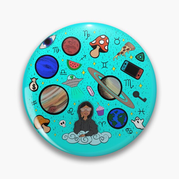 Item preview, Earth to Kyla - Electric Blue designed and sold by Eclectic Soul Art Co..