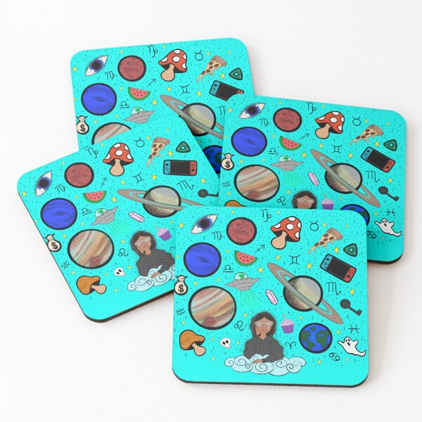 Item preview, Earth to Kyla - Electric Blue designed and sold by Eclectic Soul Art Co..