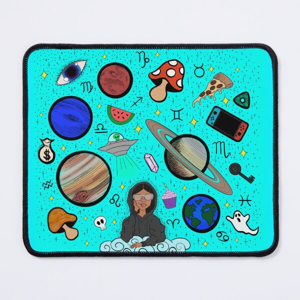 Item preview, Earth to Kyla - Electric Blue designed and sold by Eclectic Soul Art Co..