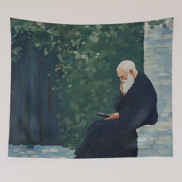 Item preview, Monk | Post-impressionist painting style designed and sold by ComicsFactory.