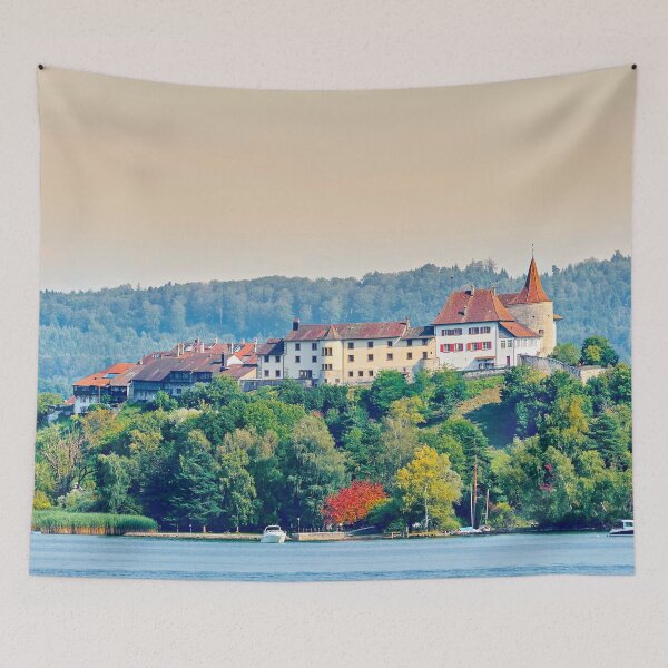 Item preview, Village on the hill – Idyllic retreat with panoramic views designed and sold by beatbieri.ch.
