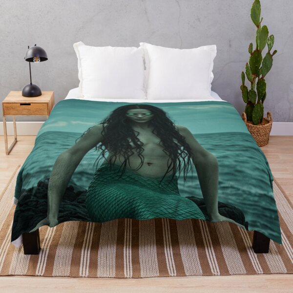Item preview, Mermaid on Rocks Digital Print 7 designed and sold by FolkloreMacabre.
