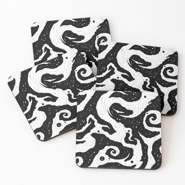 Item preview, Cosmic Whispers - Black and White Pattern designed and sold by SmirkingDesigns.