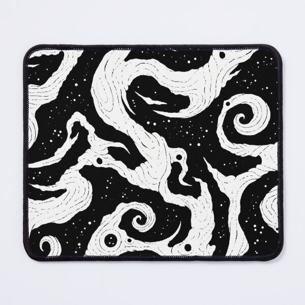 Item preview, Cosmic Whispers - Black and White Pattern designed and sold by SmirkingDesigns.