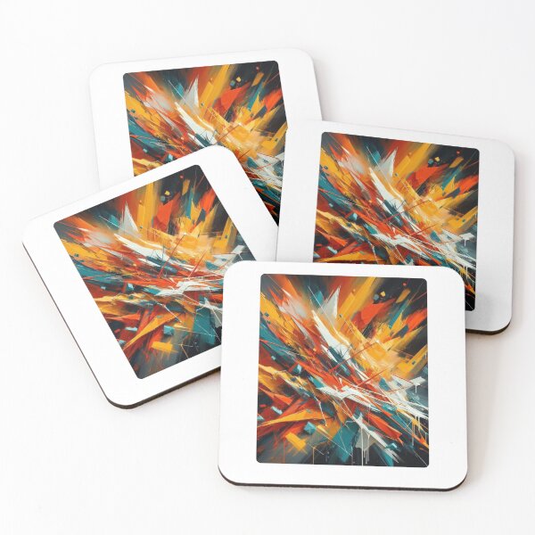 Item preview, Minimalist Acrylic Art in 3 Bold Colors #2 – Modern Abstract Design for Clothing, Home Decor & Accessories designed and sold by knalpot-design.