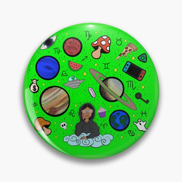 Item preview, Earth to Kyla - Neon Green designed and sold by Eclectic Soul Art Co..