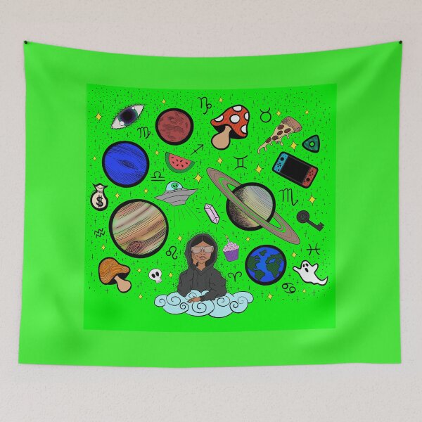 Item preview, Earth to Kyla - Neon Green designed and sold by Eclectic Soul Art Co..