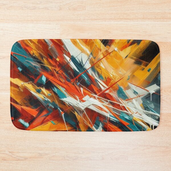 Item preview, Minimalist Acrylic Art in 3 Bold Colors #2 – Modern Abstract Design for Clothing, Home Decor & Accessories designed and sold by knalpot-design.