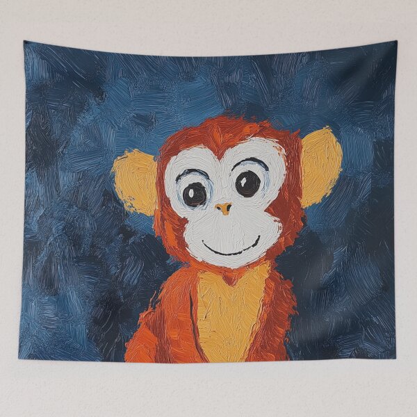 Item preview, monkey | Post-impressionist painting style designed and sold by ComicsFactory.