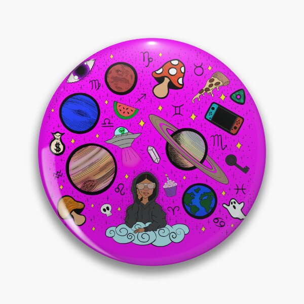 Item preview, Earth to Kyla - Hot Pink designed and sold by Eclectic Soul Art Co..